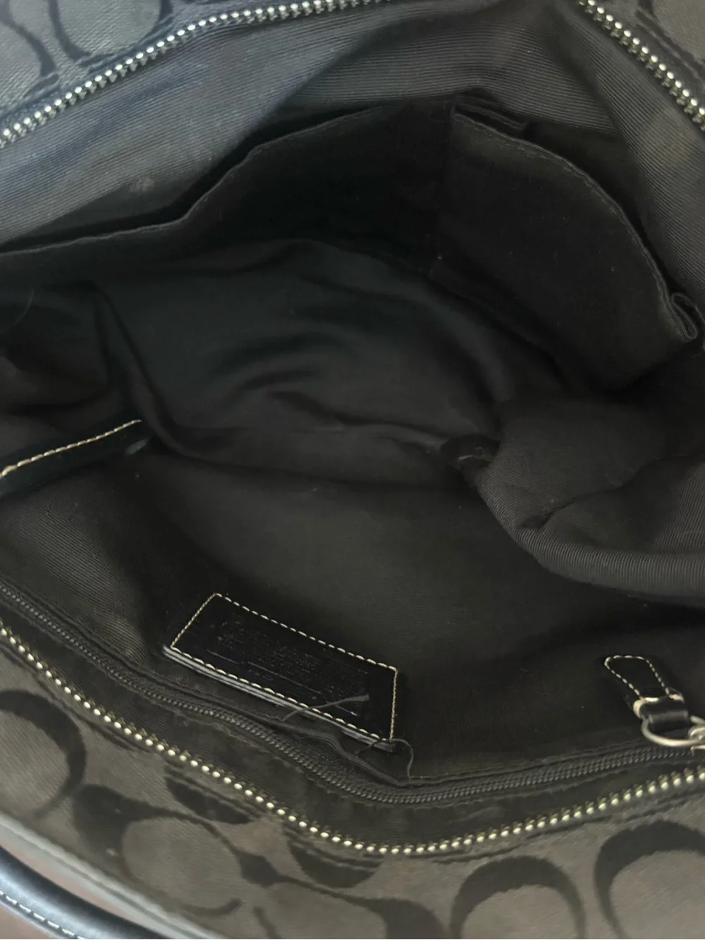 Coach vintage Y2K signature Hampton tote with matching wallet and duster bag